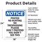 Signmission Posted No Hunting No Trespassing OSHA Notice Sign, Aluminum, 18in W x 24in L, 2PK OS-2PACK-NS-A-1824-V-17721 - alternate 2